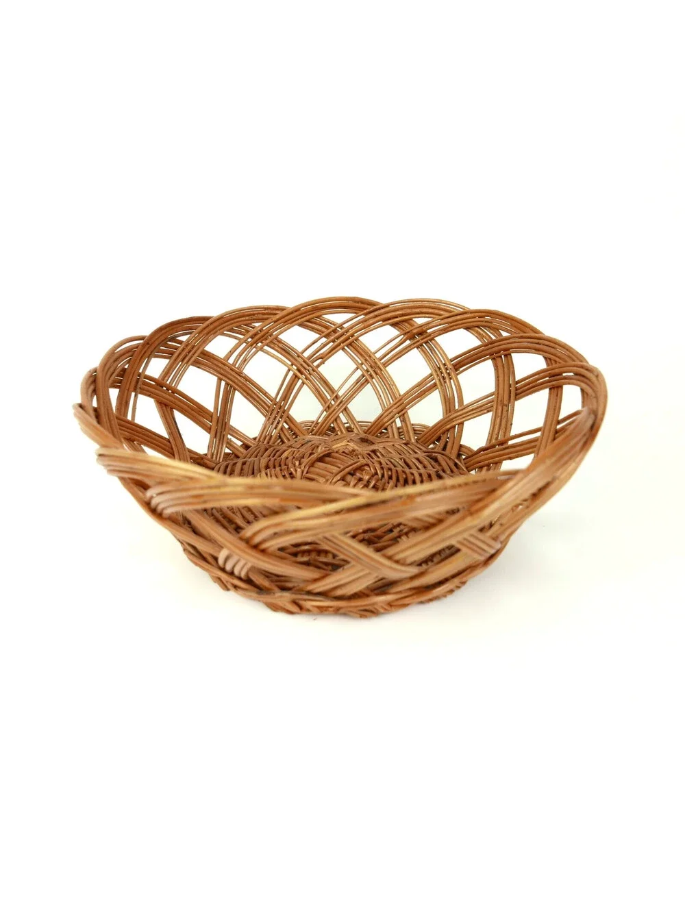Vintage Woven Wicker Basket 9